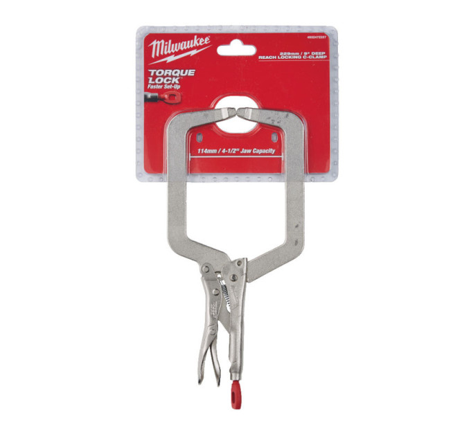 Затискач-струбцина тип Torque Lock MILWAUKEE, (нерухомі губки), 230мм