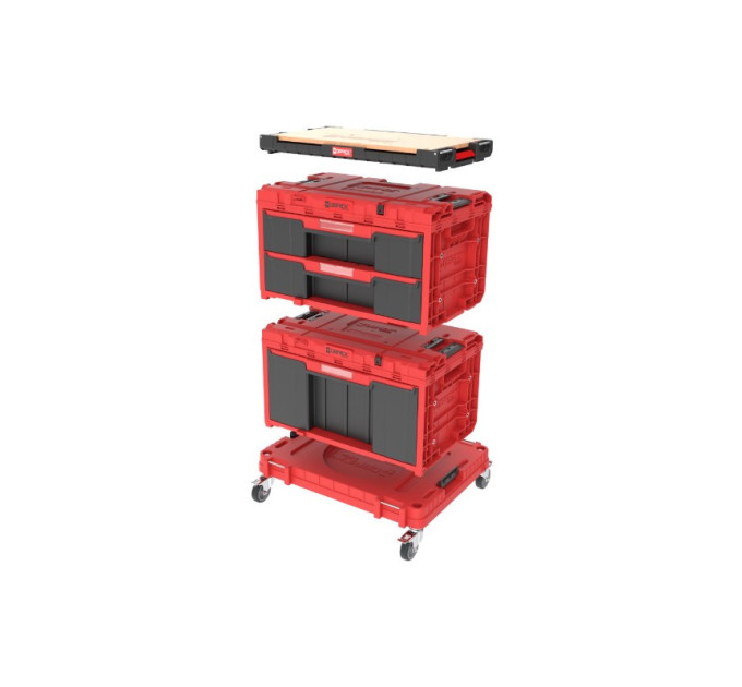 Набор ящиков QBRICK SYSTEM ONE WORKSHOP DRAWERS SET 7 RED ULTRA HD CUSTOM (780x540x650мм)