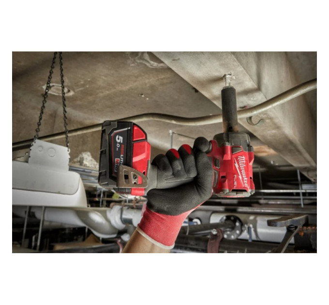 Гайковерт аккумуляторный бесщеточный MILWAUKEE 1/2'' (339Нм) M18 FIW2F12-502X, с кольцом (ЗУ+2Х5Ач)