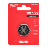 Плашка шестигранная MILWAUKEE, М8-1,00мм