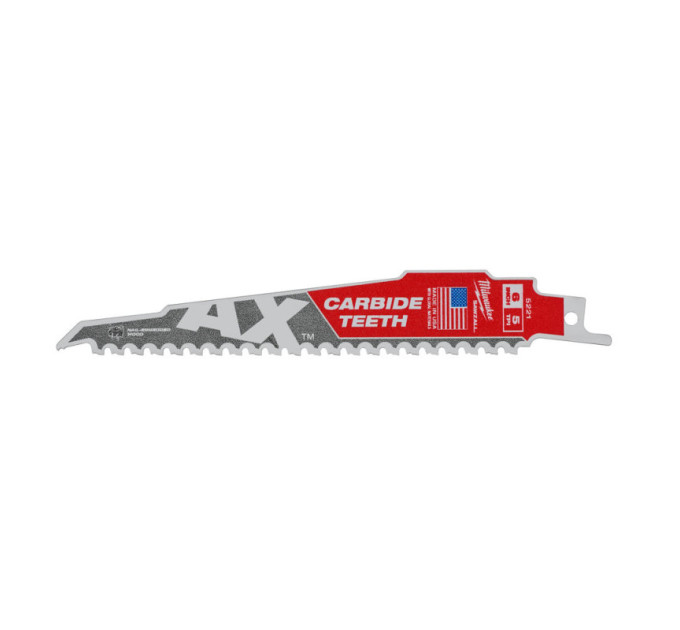 Полотно для сабельных пил TCT AX FANG TIP MILWAUKEE, 150х5мм, (дерево с гвоздями)(замена 48475221)