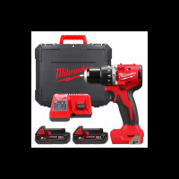 Дриль-шуруповерт акумуляторна безщіткова ударна MILWAUKEE M18 BLPDRC-202C (60Нм) (ЗУ+2Х2Ач+кейс)