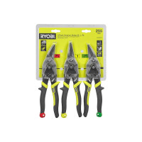 Ножницы по металлу RYOBI (3шт) (левые, правые, прямые)