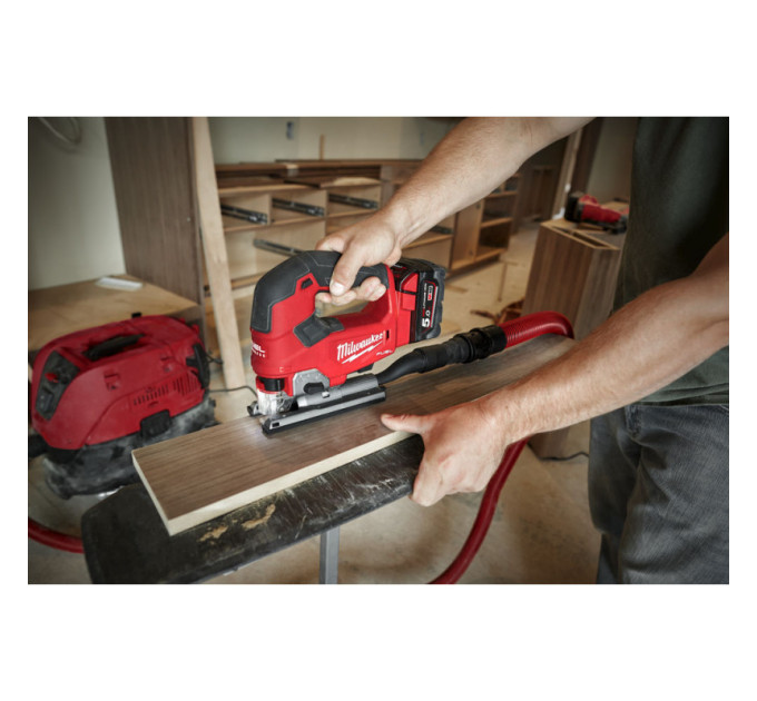 Пила лобзиковая аккумуляторная бесщёточная MILWAUKEE M18 FJS-0X (каркас+HDкейс) + M18 B5 подарок