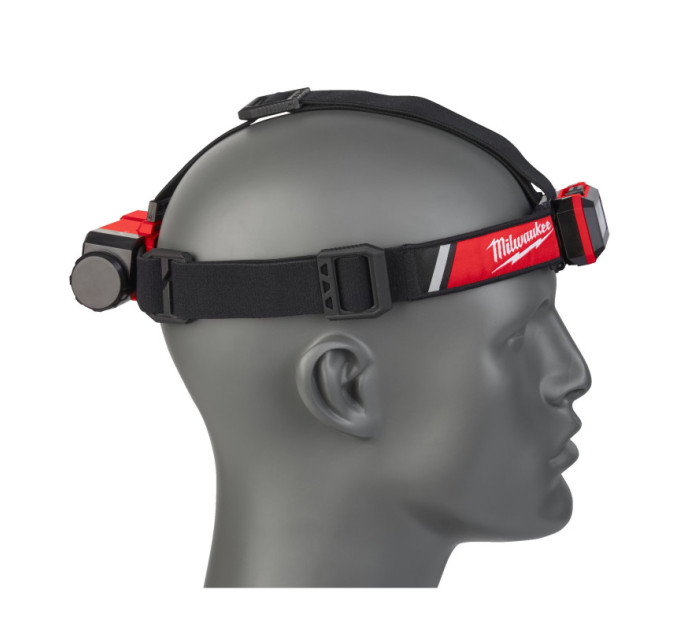 Ліхтар світлодіодний акумуляторний налобний (зарядка через USB) MILWAUKEE L4 HLRP-301