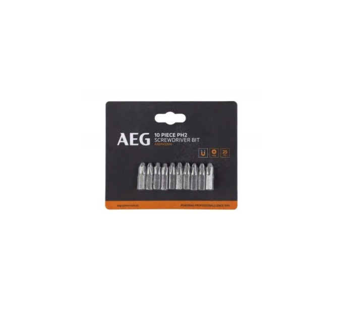 Бита AEG ASDPH22510, PH2, 25мм (10шт)