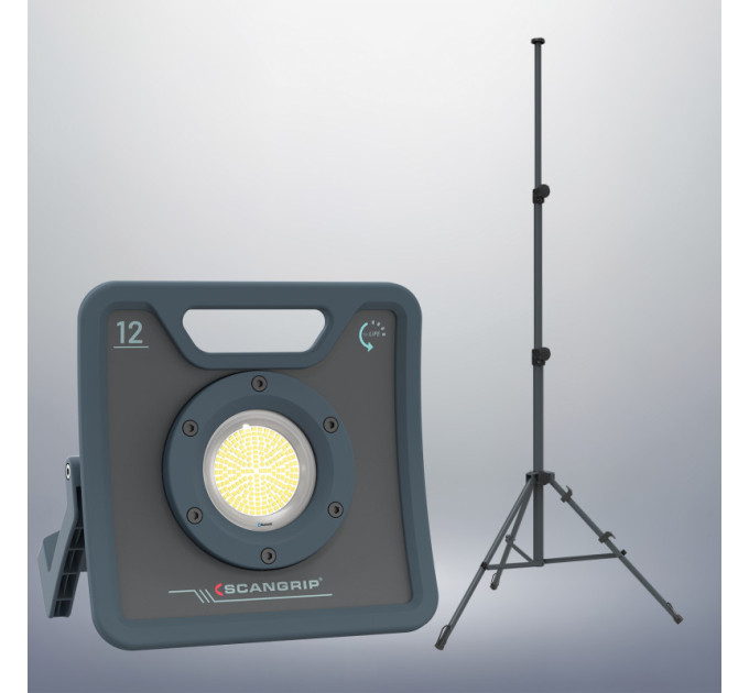 Прожектор переносной 12 000 lumen NOVA 12 + TRIPOD 3M for Life SCANGRIP (с Bluetooth управлением)