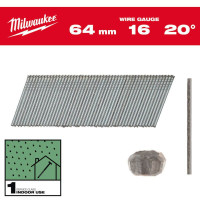 Набор гвоздей для нейлера 15G/20°/45мм (2000 шт) MILWAUKEE