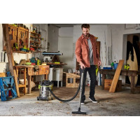 Пылесос аккумуляторный строительный RYOBI R18WDV-0 ONE+ (18л)