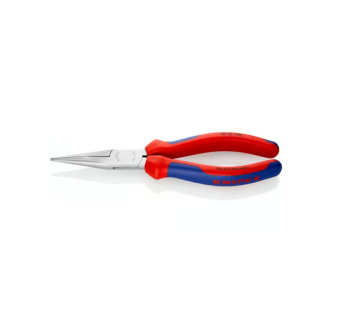 Длинногубцы-круглогубцы 190мм, KNIPEX 30 25 190, хромированные