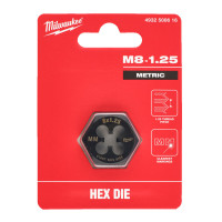Плашка шестигранная MILWAUKEE, М8-1,25мм