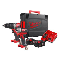 Набір з 2х інструментів безщіткових акумуляторних MILWAUKEE M18 BLPP2A2-502X Набір з 2х інструментів безщіткових акумуляторних MILWAUKEE M18 BLPP2A2-502X
