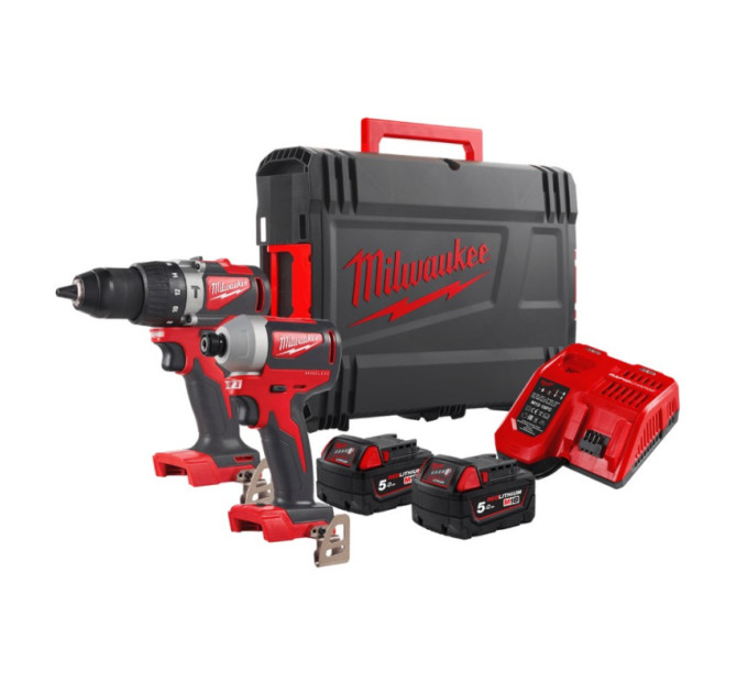 Набір з 2х інструментів безщіткових акумуляторних MILWAUKEE M18 BLPP2A2-502X