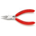 Плоскогубцы круглогубцы захватные для точных работ, 125мм, KNIPEX 37 43 125, хромированные