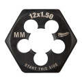 Плашка шестигранная MILWAUKEE, М12-1,50мм
