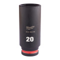 Головка ударная ShW 3/8'' SKT MILWAUKEE, удлиненная, 20мм