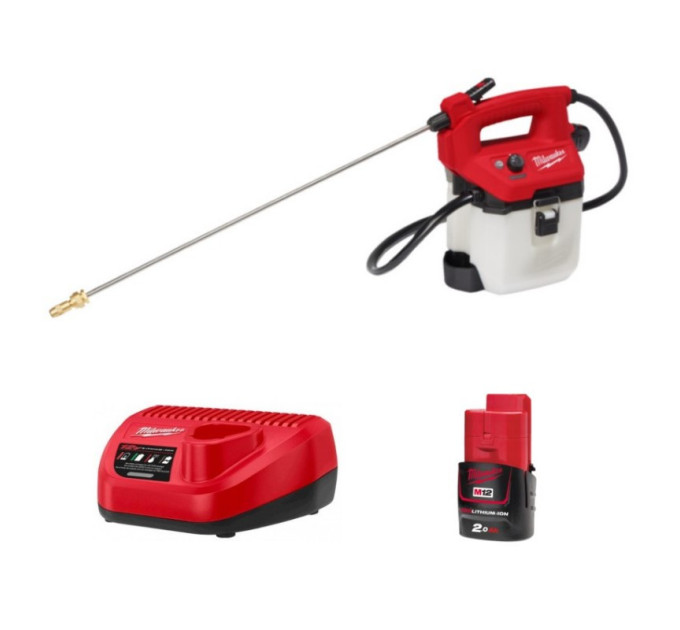 Опрыскиватель аккумуляторный 3.7 литра MILWAUKEE M12 BHCS3L-201 (ЗУ+1акк.Х2Ач)