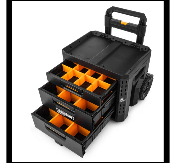 Ящик для инструментов TOUGHBUILT TB-B1-D-R93 StackTech на колесах 1+2 выдвижными ящиками