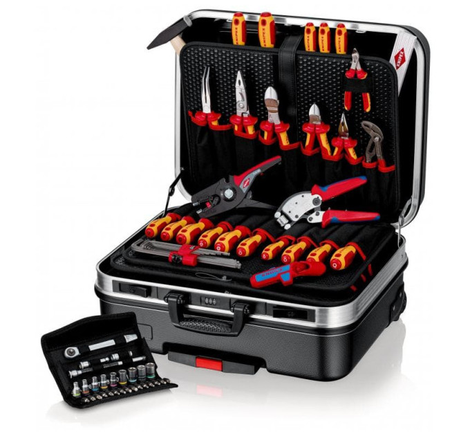Чемодан для инструментов "BIG Basic Move" ElektroPlus 68 штук KNIPEX 00 21 06