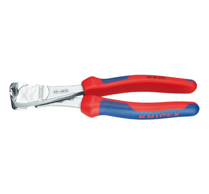Кусачки торцевые (клещи) особой мощности, Ø5,0мм KNIPEX 67 05 200, хромированные