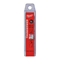 Свердло по металу THUNDERWEB HSS-G MILWAUKEE, DIN338, Ø7,2x109х69мм, (5шт)