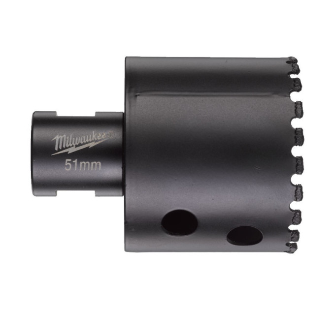 Коронка алмазная Diamond Max MILWAUKEE, Ø51мм M14 (сухое сверление)