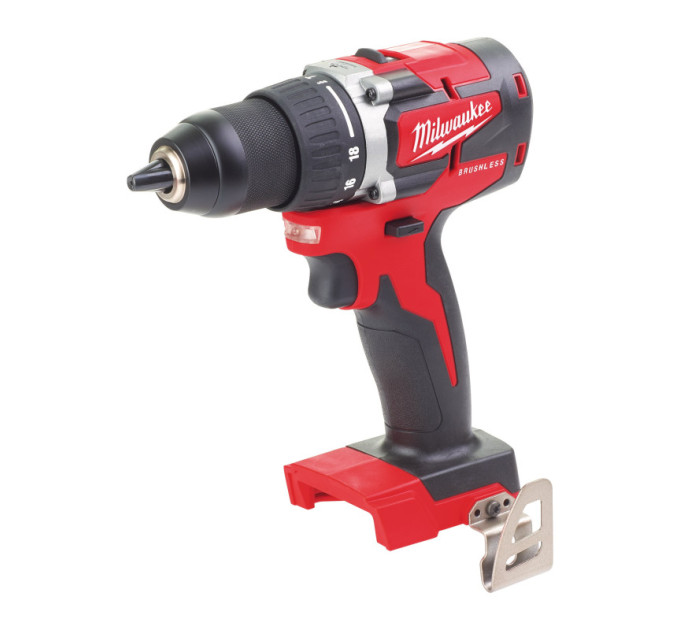 Дриль-шуруповерт акумуляторна безщіткова MILWAUKEE M18 BLDD2-0X (82Нм) (каркас+HDкейс)