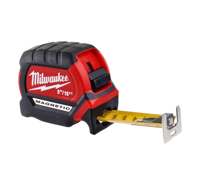 Рулетка магнітна MAGNETIC MILWAUKEE GEN III, 5м/16фт (27мм)