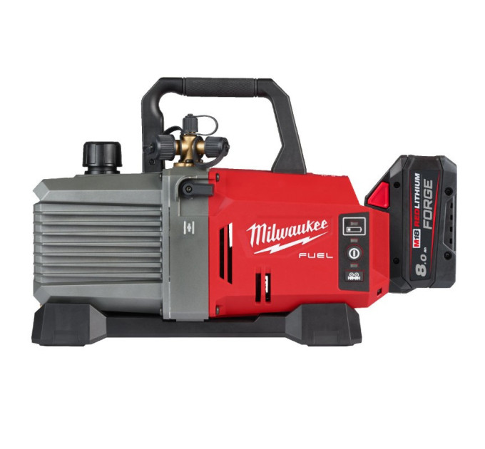 Насос вакуумний акумуляторний бесщёточный MILWAUKEE, M18 FVP5-801 (ЗУ+1Х 8Ач+адаптор) FORGE™