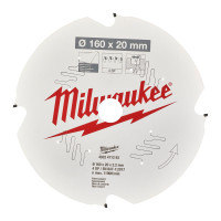 Диск пильный по фиброцементу PFTE MILWAUKEE, Ø190х30х1,8мм, 4 зуб.