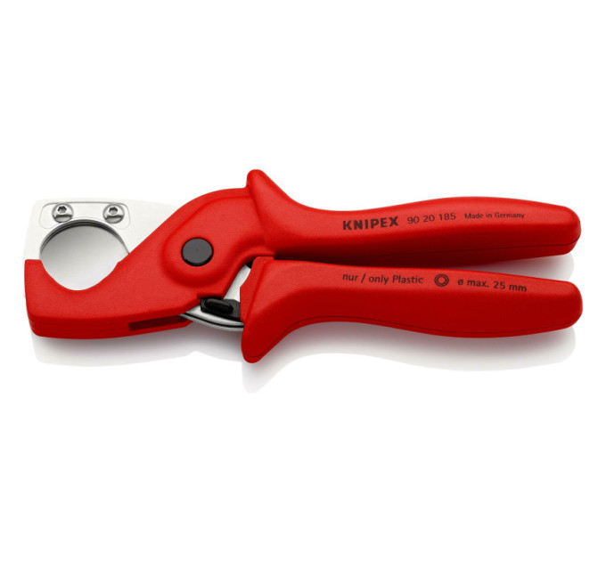 Труборез для шлангов и защитных труб Ø25мм KNIPEX 90 20 185 SB