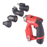 Дриль-шуруповерт акумуляторний безщітковий MILWAUKEE M12 FDDX-0, 34Нм (каркас без насадок)