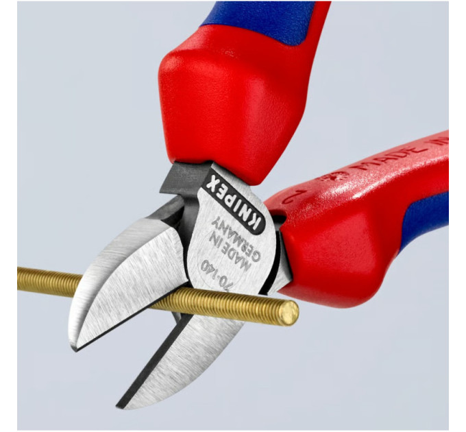 Кусачки боковые (бокорезы), Ø4,0мм, 140мм KNIPEX 70 02 140, фосфатированные