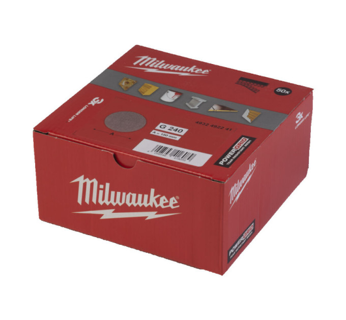 Сетка шлифовальная PG Mesh HL MILWAUKEE, Ø150мм, зерно 240, (50шт)