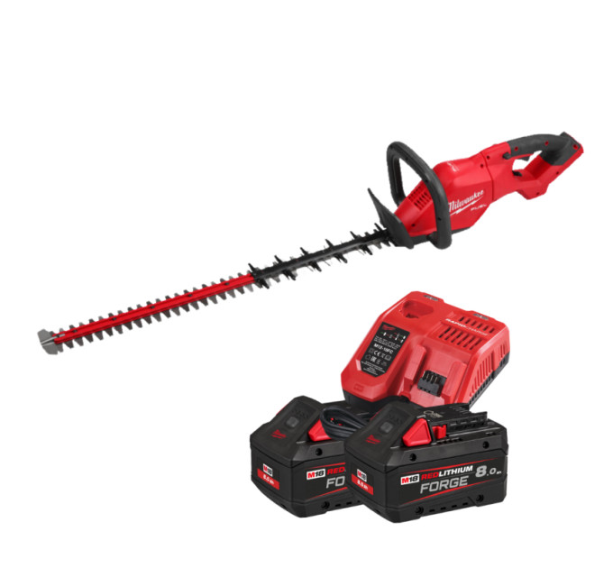 Кусторез аккумуляторный бесщеточный MILWAUKEE (лезвие 60см) M18 FHET60G2-802 (ЗУ+2ак.Х8Ач) FORGE™