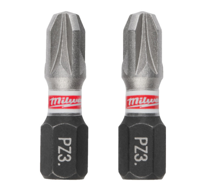 Бита SHOCKWAVE MILWAUKEE, PZ3, 25мм, (3шт)