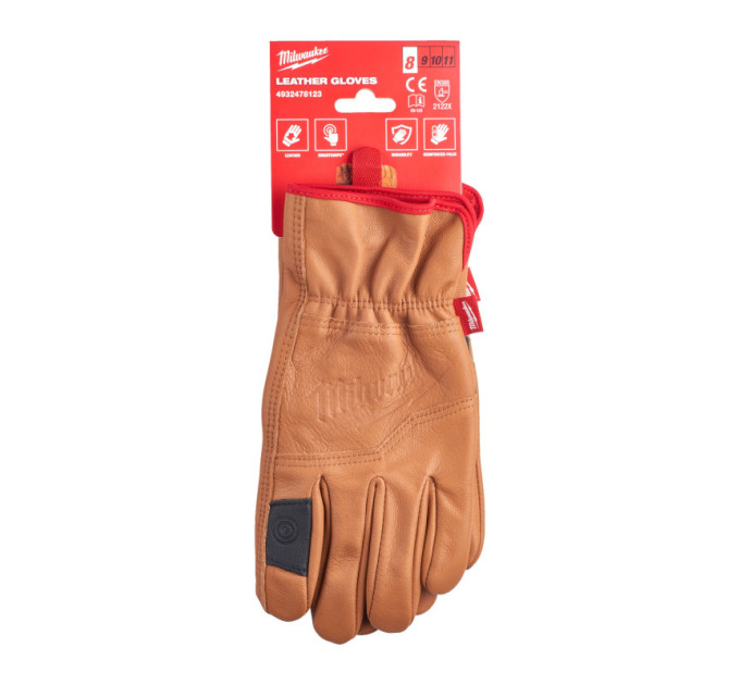 Перчатки рабочие кожаные MILWAUKEE S/7