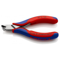 Кусачки боковые (бокорезы) для электроники, 15°, Ø1,0мм, KNIPEX 62 12 120, полированные