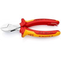 Кусачки боковые (бокорезы) X-Cut, Ø12,0мм, 160мм VDE KNIPEX 73 06 160 T BK, с страховкой, хром