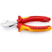 Кусачки боковые (бокорезы) X-Cut, Ø12,0мм, 160мм VDE KNIPEX 73 06 160 T BK, с страховкой, хром