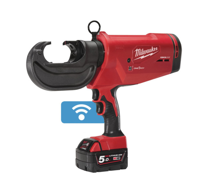 Обжимник гидравлический аккумуляторный для кабелей MILWAUKEE M18 HCCT109/42-522C (ЗУ+2акк.Х5Ач+кейс)