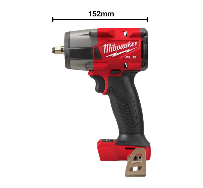 Гайковерт аккумуляторный бесщеточный MILWAUKEE 3/8" (813Нм) М18 FMTIW2F38-0X, с кольцом (каркас)