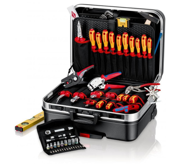 Чемодан для инструментов "BIG Basic Move" ElektroPlus 68 штук KNIPEX 00 21 06