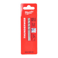 Свердло по металу THUNDERWEB HSS-G MILWAUKEE, DIN338, Ø3,2x65х36мм, (2шт)