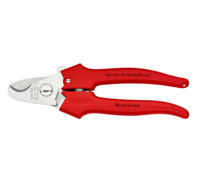 Ножницы для резки кабелей, Ø10мм / 24мм², 165мм KNIPEX 95 05 165, хромированные