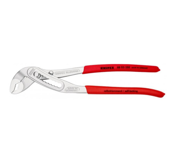 Клещи сантехнические переставные силовые Ø50мм Aligator KNIPEX 88 03 250. хромированные