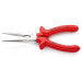 Круглогубцы плоские с режущими кромками Ø3,2мм, 200мм VDE KNIPEX 26 17 200, хромированные