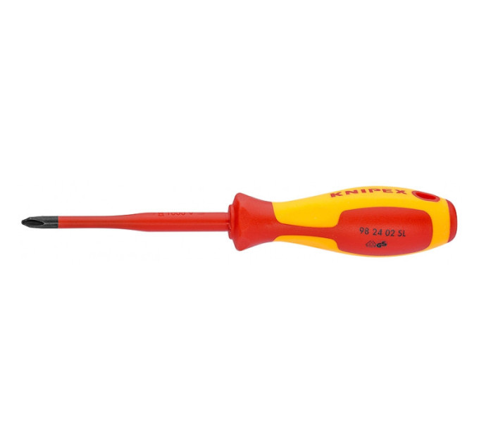 Викрутка VDE з потоншеним наконечником PH1 KNIPEX 98 24 01 SL