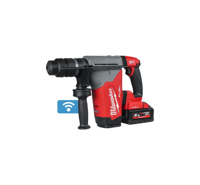 Перфоратор акумуляторний безщітковий SDS-PLUS MILWAUKEE M18 ONEFHPX-552X (5,0Дж)(ЗУ+2Х5,5Ач+HDкейс)
