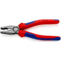 Пассатижи (плоскогубцы) комбинированные Ø13,0мм, 200мм KNIPEX 03 02 200, фосфатированные